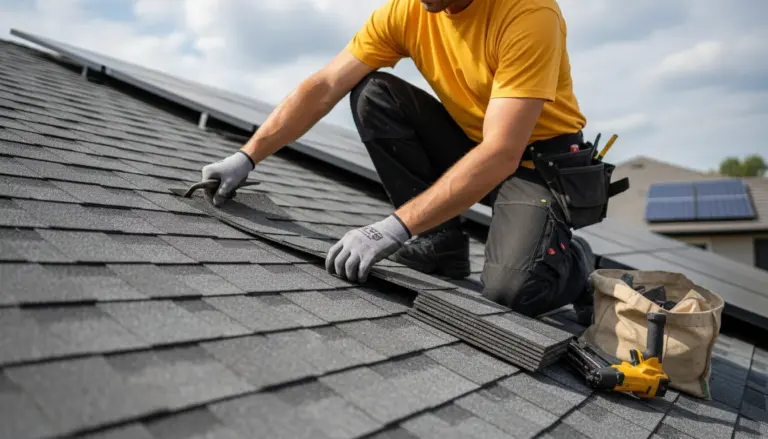 Wind damage repair (shingle blow-off)